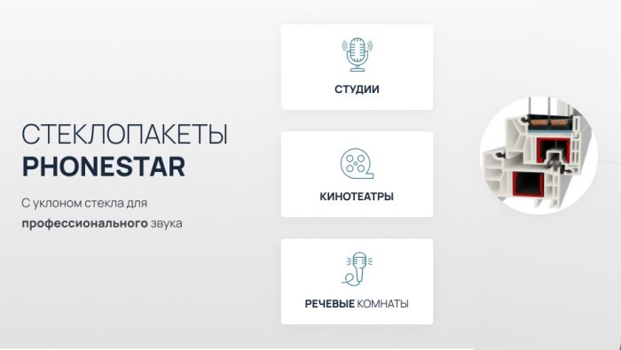 Новинка! Звукоизоляционное окно PhoneStar